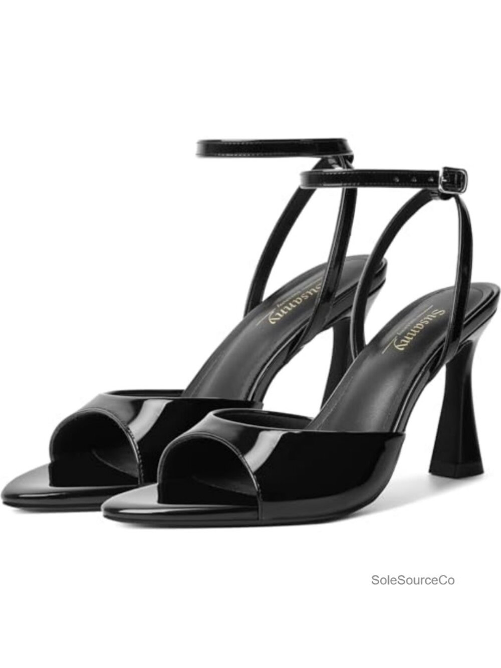 Strappy Kitten Heel Sandals Women Pointed Open Toe Chunky Heels Wedding Party